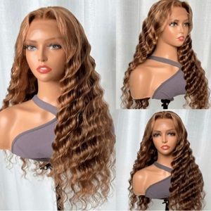 Blonde Curly Lace Frontal